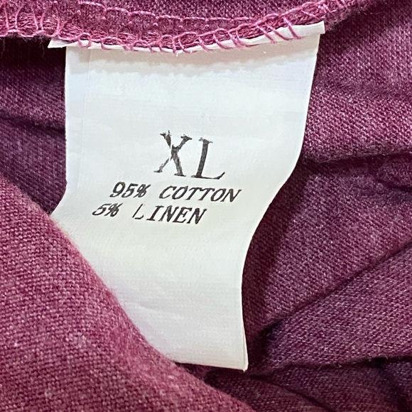 MERRY CHRISTMAS Linen & Cotton Heathered Tee XL - Picture 8 of 8